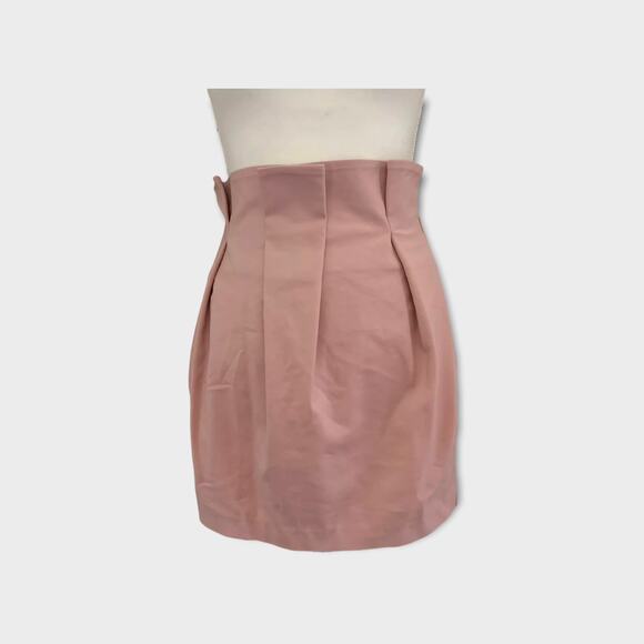 Tobi High Waist pleated mini skirt Blush pink sz medium - Picture 9 of 10